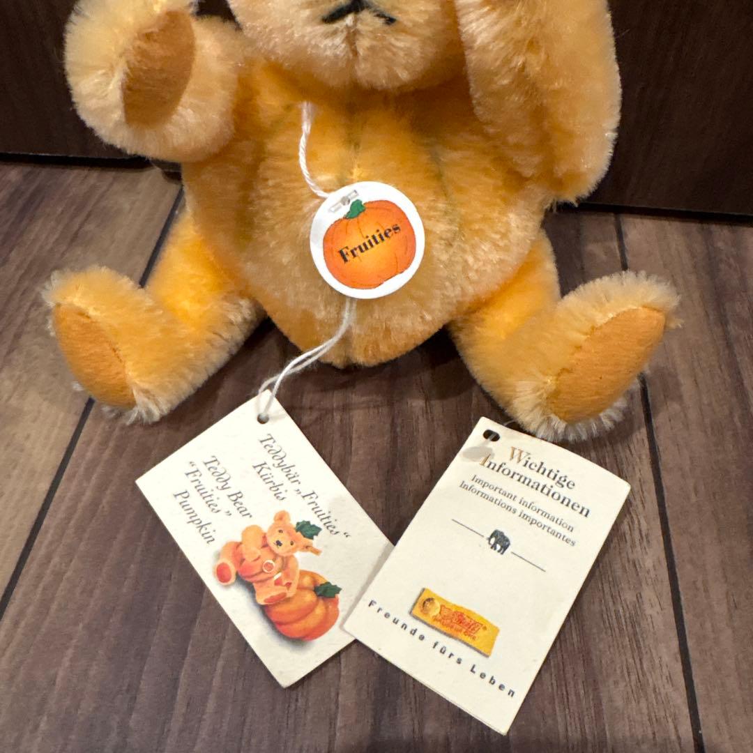 りす シュタイフテディベア パンプキン ストロベリー 青リンゴ☆美品☆