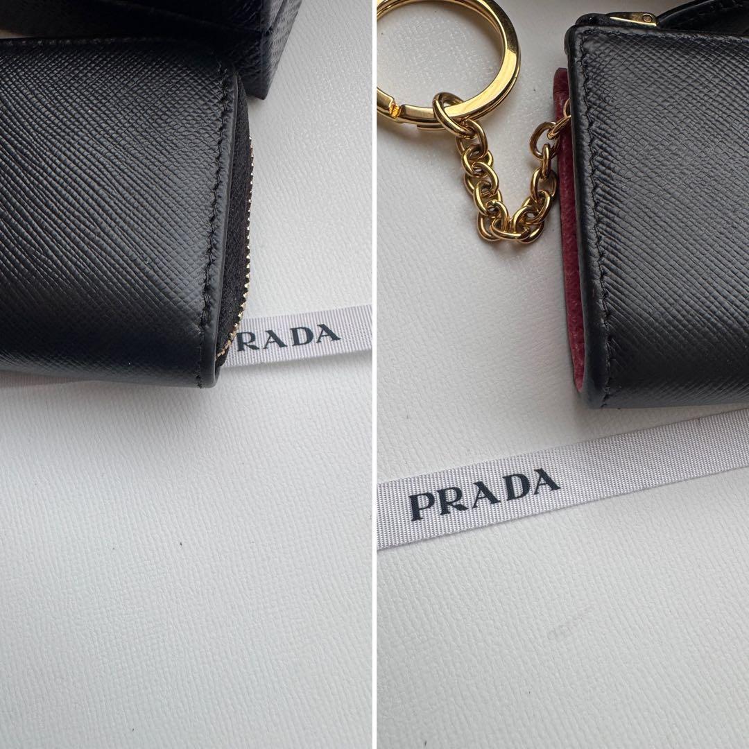 【極上美品】 PRADA プラダ L字ファスナー 財布 ケース 小銭入れ