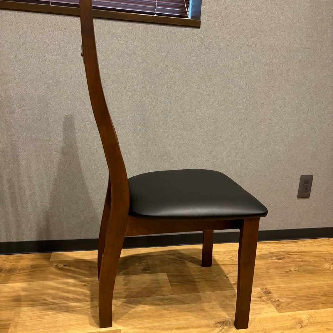 ダイニング5点セット　テーブル　チェア　ブラウン　ウォールナット　モダン