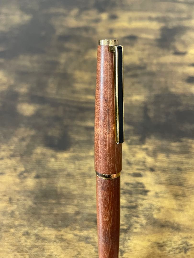 1974年製　初代カスタム　高級天然　イタヤカエデ 大型18金 万年筆