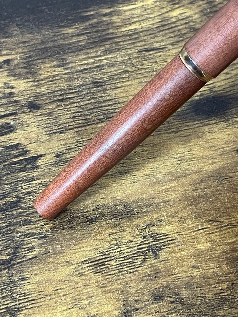 1974年製　初代カスタム　高級天然　イタヤカエデ 大型18金 万年筆