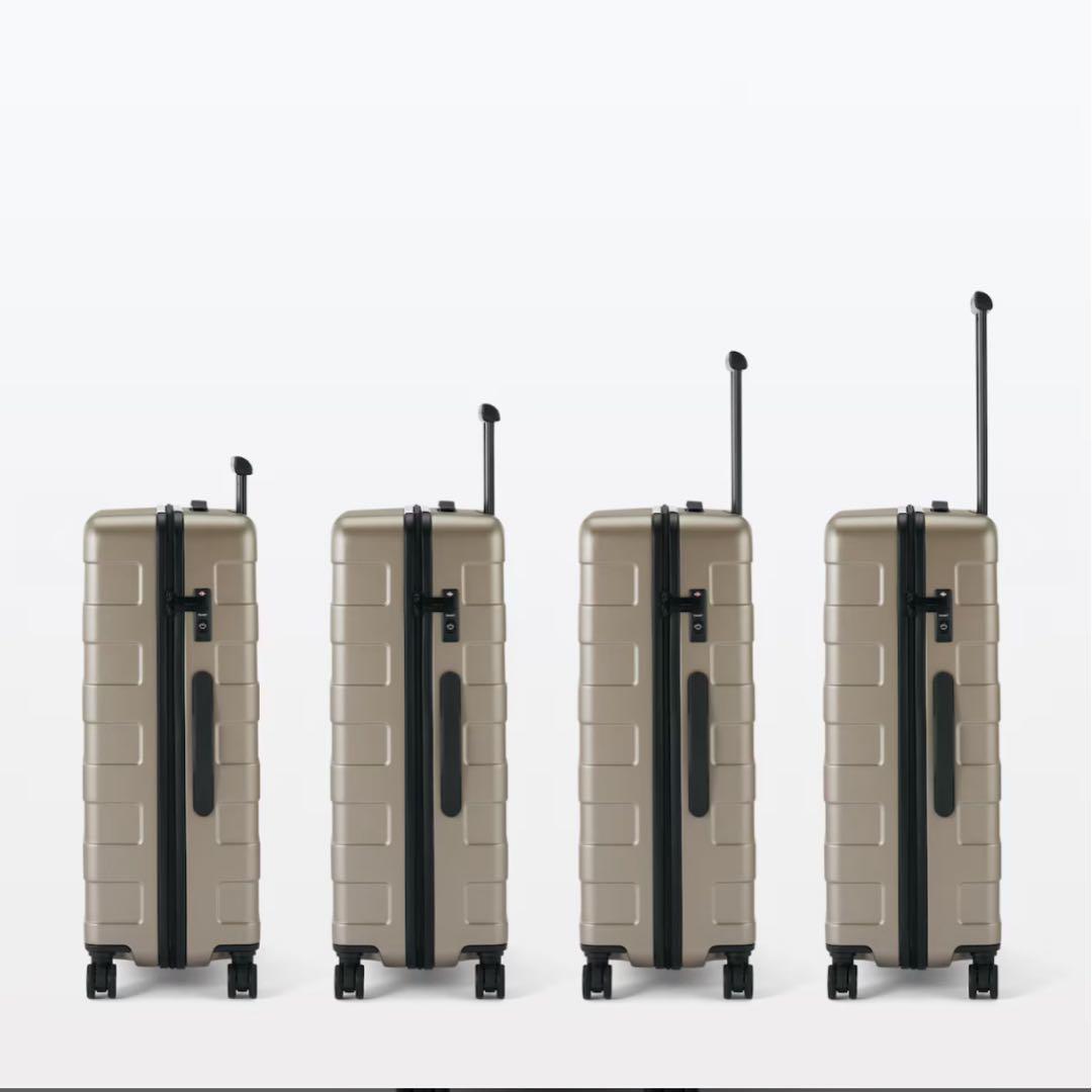 無印良品 ストッパー機能 ハードキャリーケース　グレー 75L