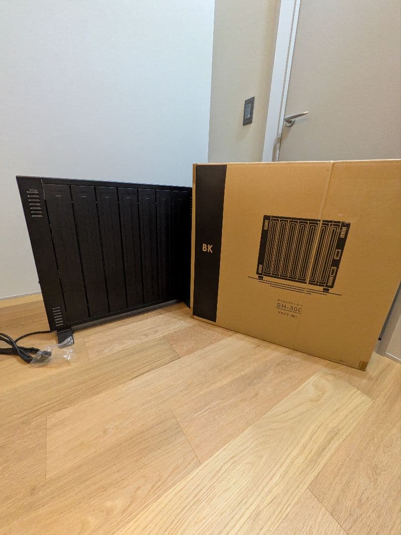 ブラックオイルヒーター スリムデザイン