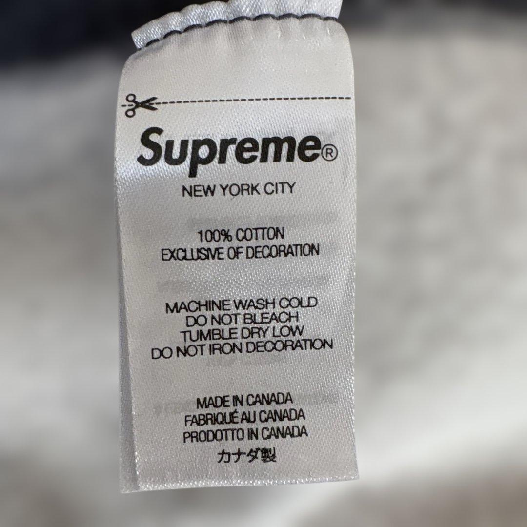 Supreme Box logo hooded チャコールグレー　パーカー