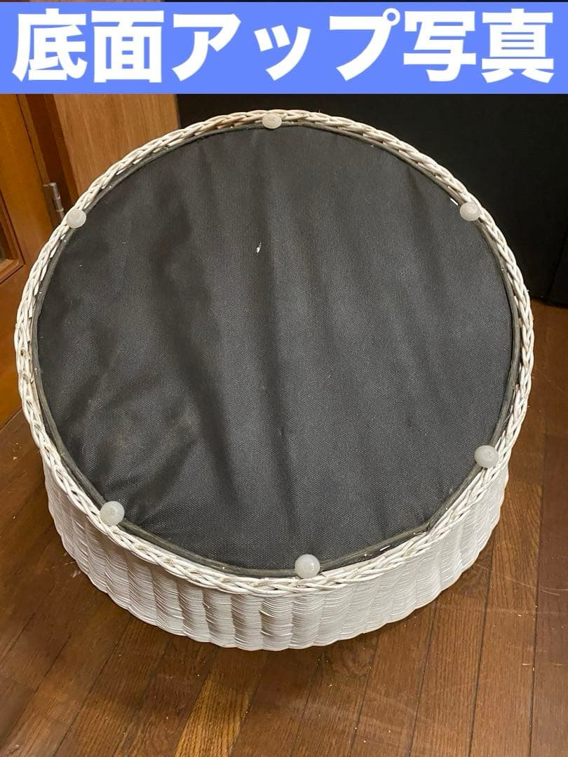 希少♦️高級 エッグチェア♦️ホワイト ラタン リゾートチェア①1脚♦️送料込