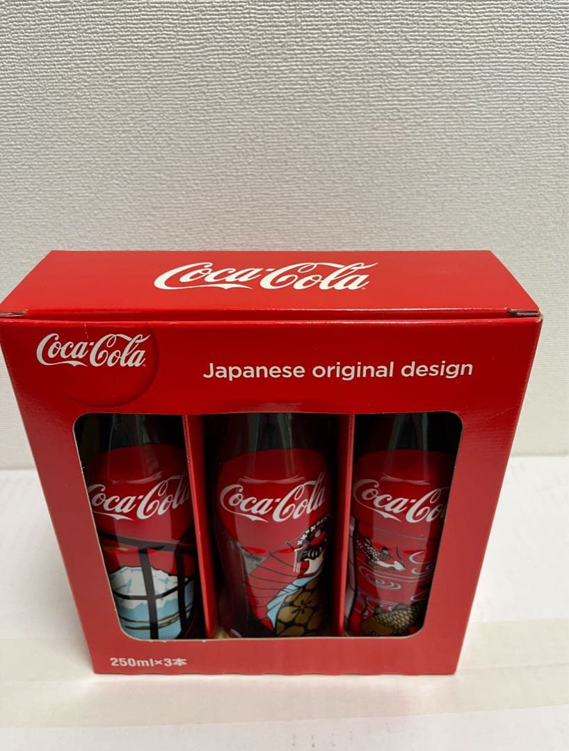 【鑑賞用】コカ・コーラ 日本オリジナルデザイン×3本