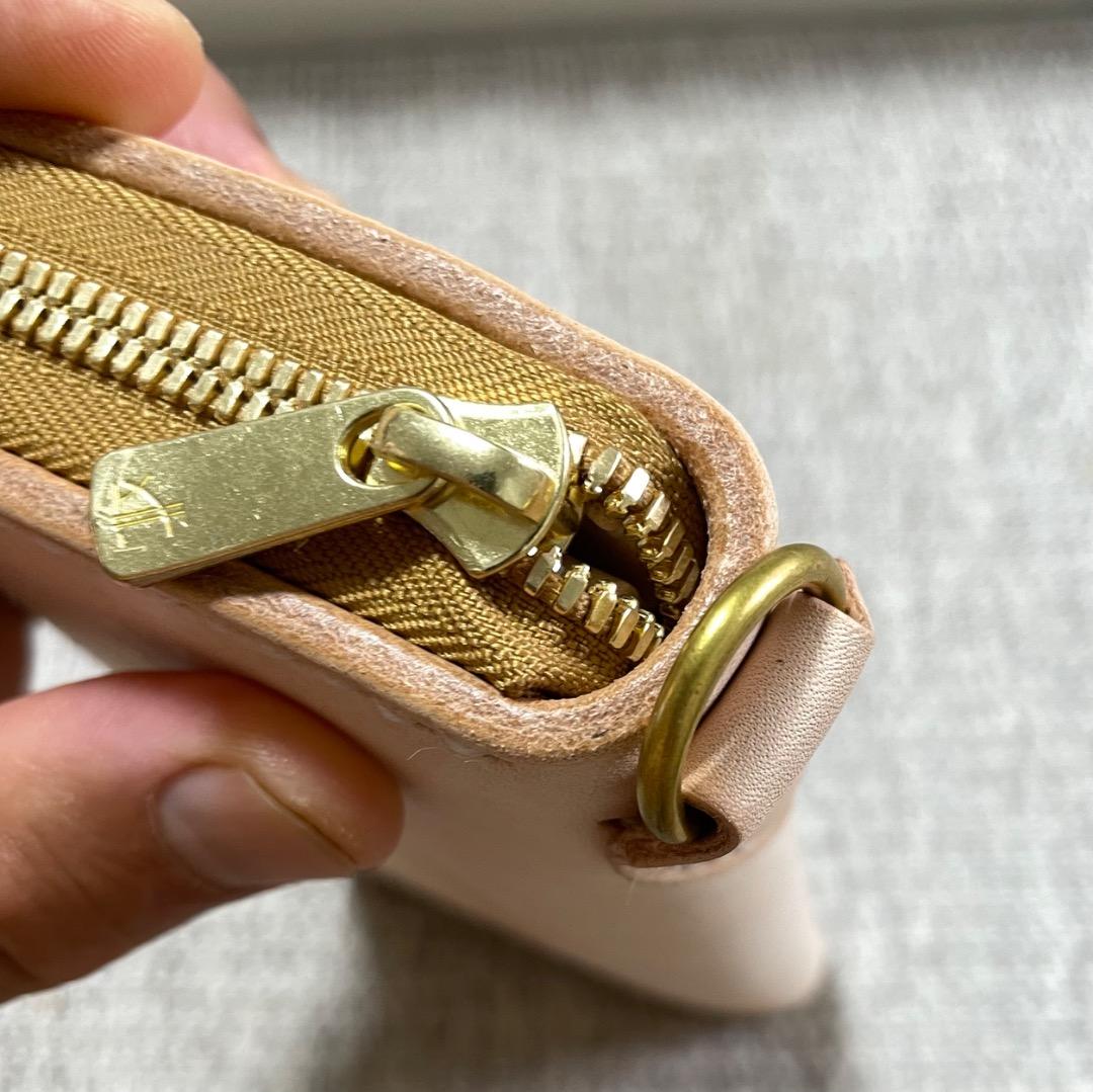 くじらさん専用 ティアドロップ付き極厚ラウンドファスナー長財布／エクセラ