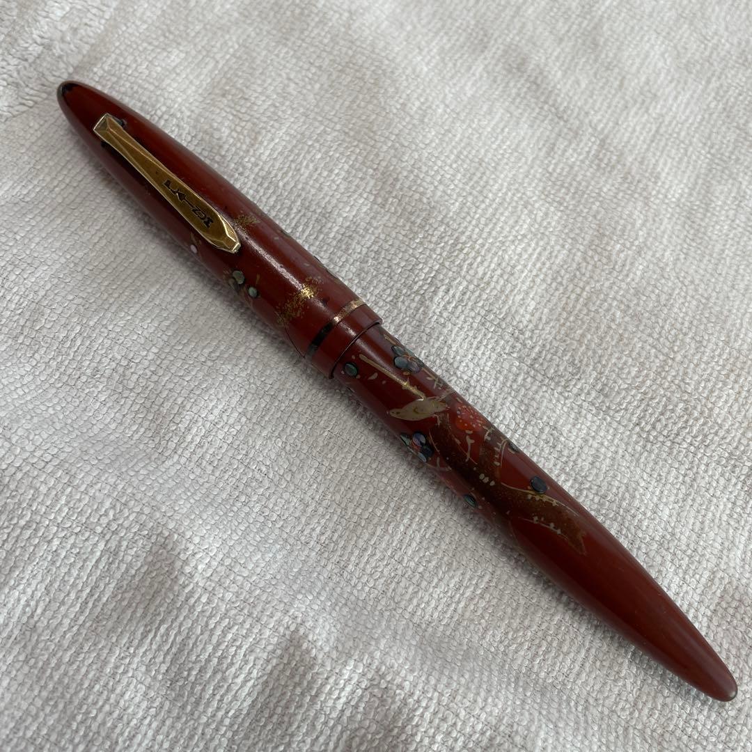 PLATINUM 蒔絵万年筆 梅と鶯　昭和レトロ