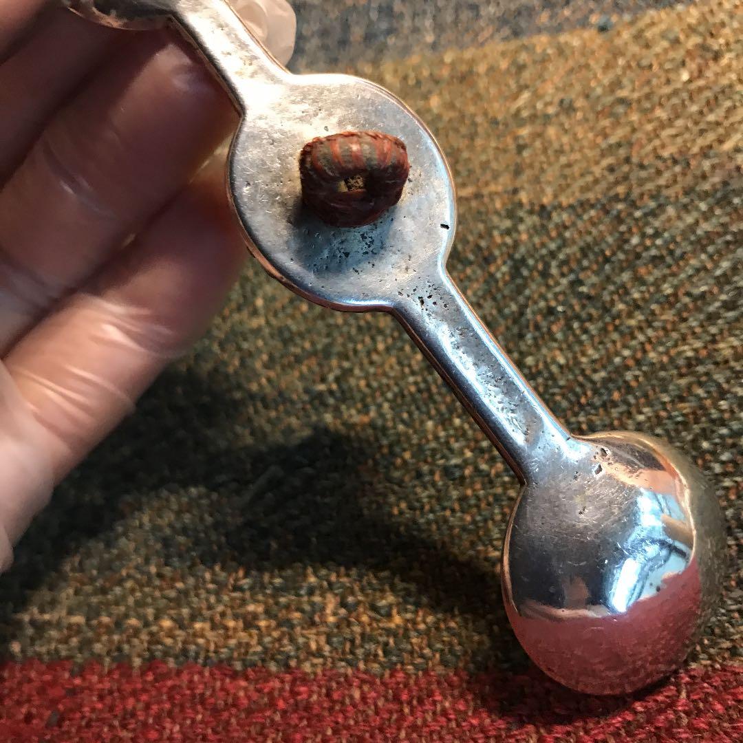 チベッタン古美術銀工芸品　携帯薬調合匙