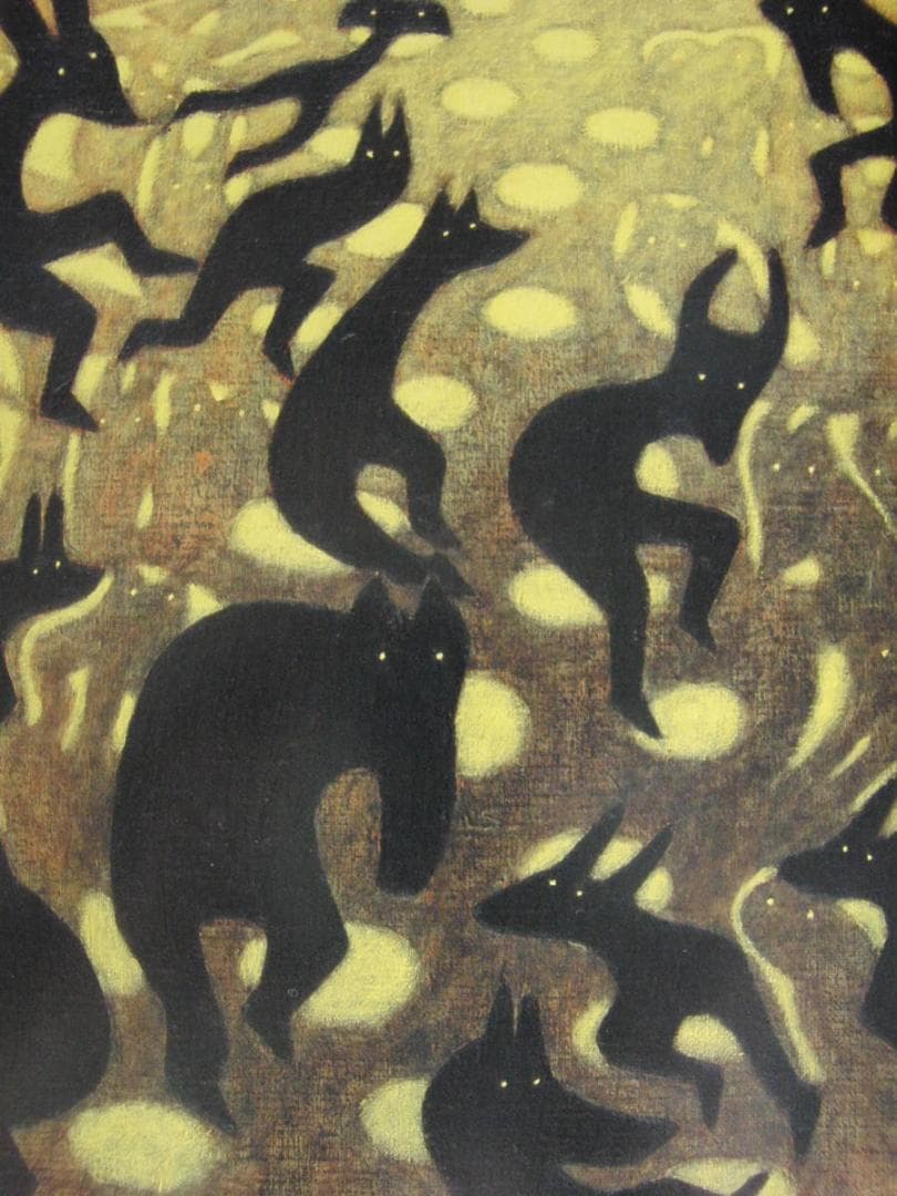 藤井たてき、【森の組曲60番】、希少な額装用画集より、新品額装付