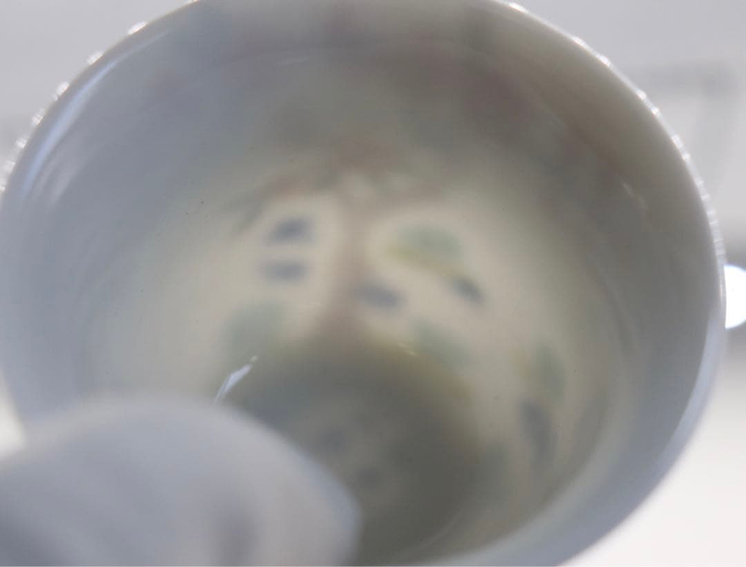 中国　大清康熙年製　とう彩小杯　茶器　送料込み0125