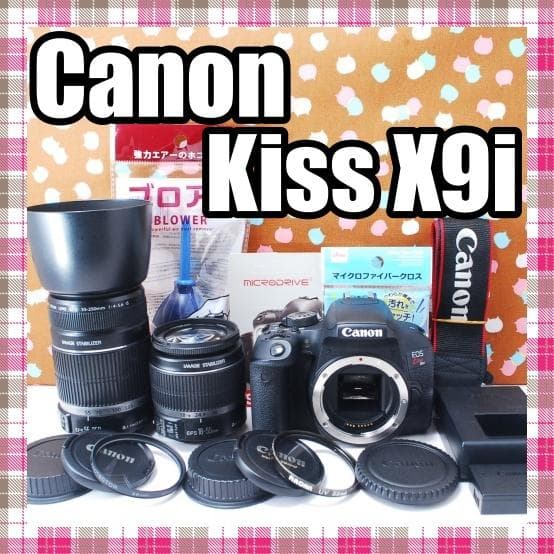 ✨Wi-Fi搭載✨手振れ補正✨Canon kiss X9i ダブルレンズセット