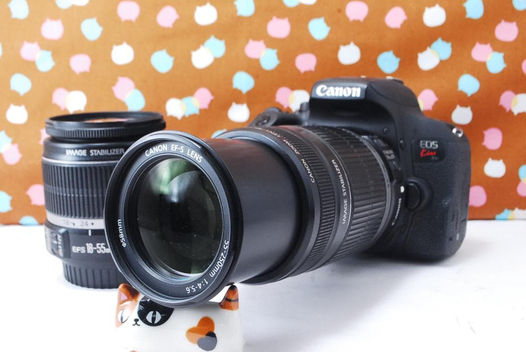 ✨Wi-Fi搭載✨手振れ補正✨Canon kiss X9i ダブルレンズセット