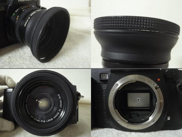 希少　Konica　FS‐1　フィルム一眼レフカメラ　「不動品」　望遠レンズ付き