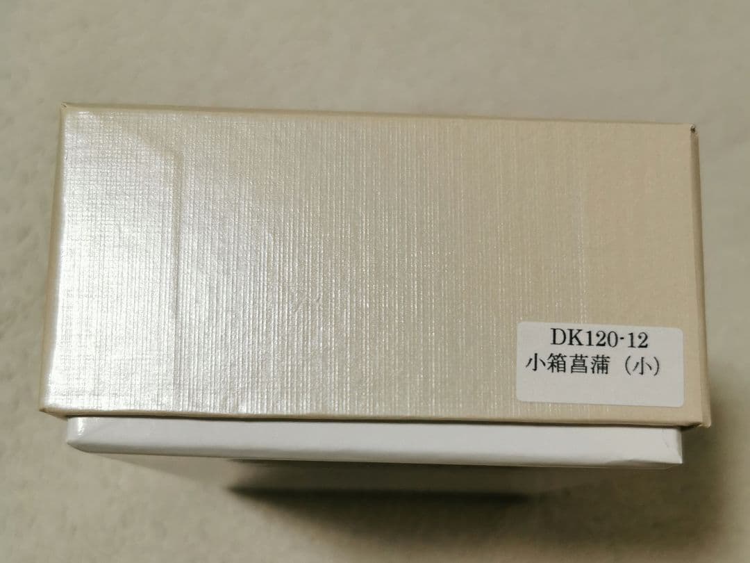 日本伝統工芸　創作七宝　七宝焼　小物入れ　小箱菖蒲七宝焼 DK120-12