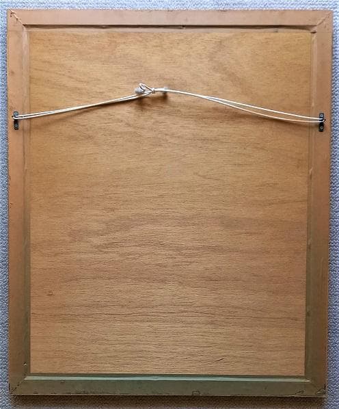 作者不詳サインはC.y bana　外国人画家による「踊り子」　リトグラフ　金縁額