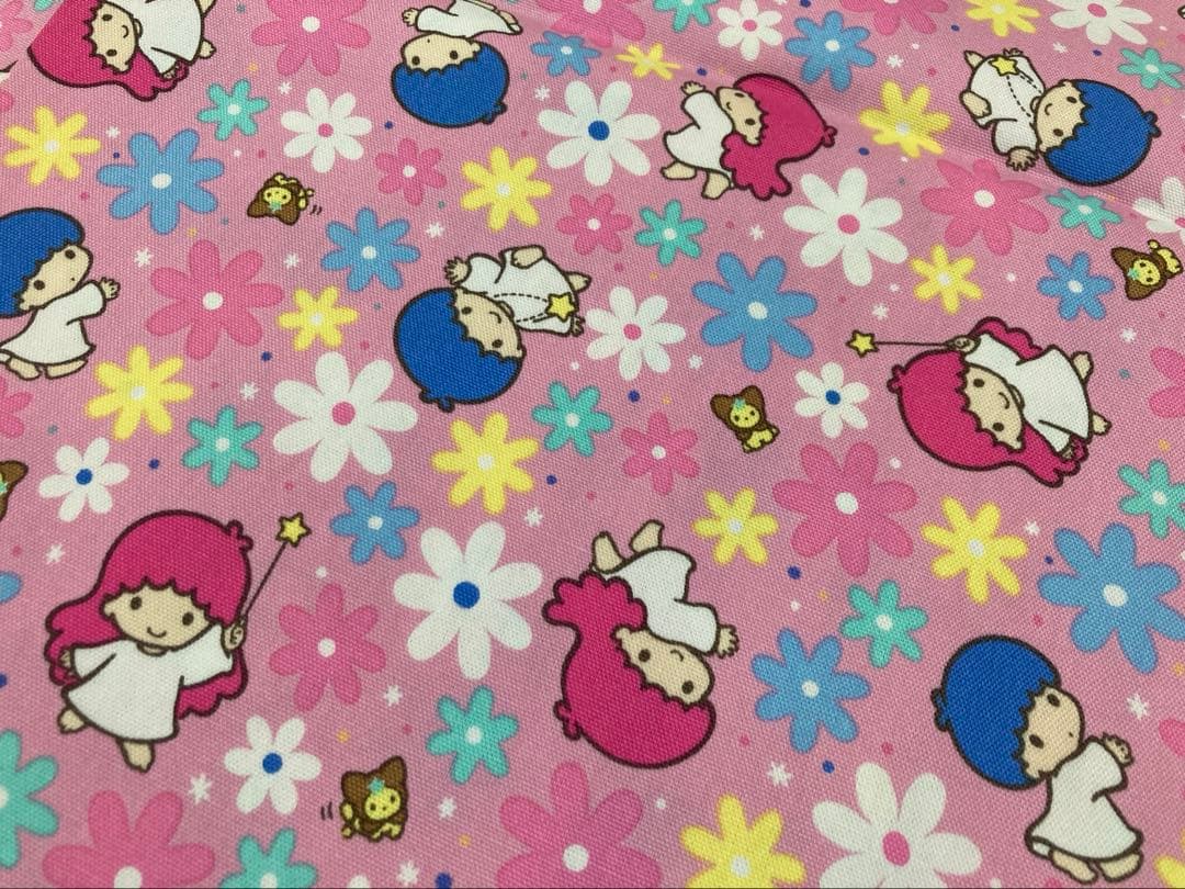 【1992年製/当時もの】リトルツインスターズ キキララ サンリオ プリント生地