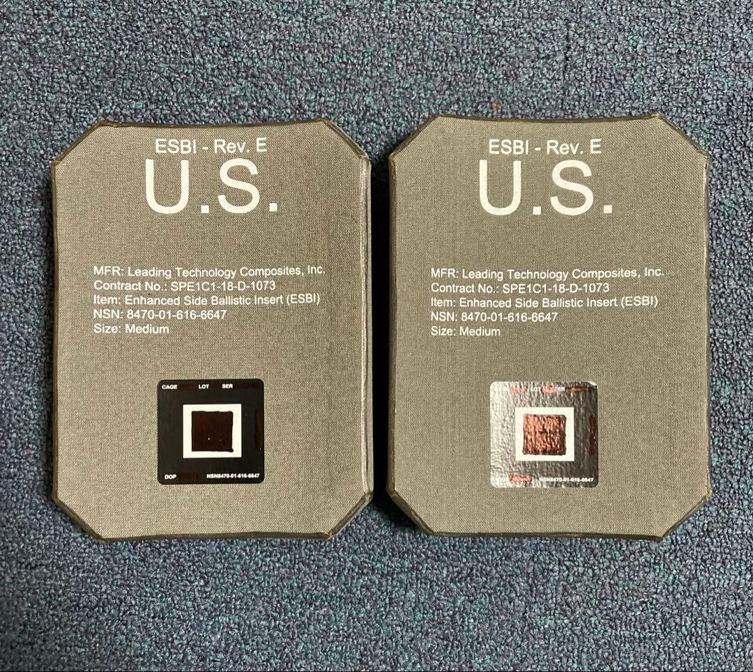 激レア 美品 米軍実物 放出品 サイドプレート ２枚組 セット！