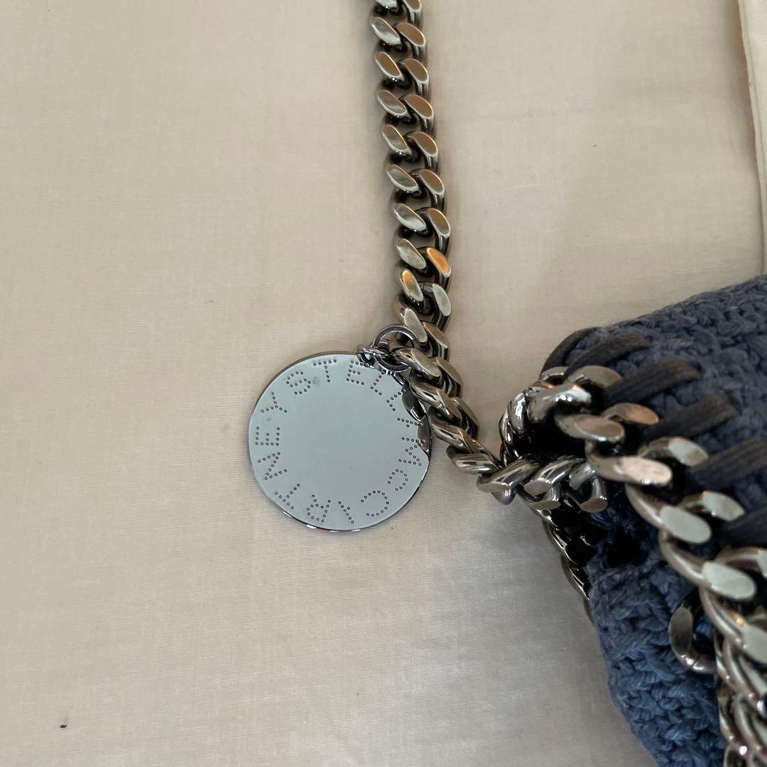 STELLA ステラマッカートニー　ショルダー クラッチバッグ　ブルー　チェーン