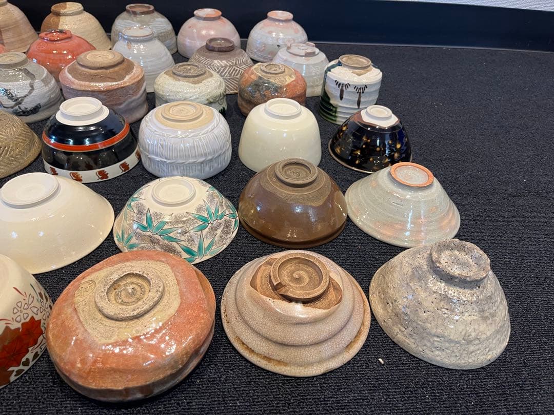 茶碗 抹茶碗 まとめて 34点 茶道具 箱無し 陶器 京焼 いろいろ 時代物