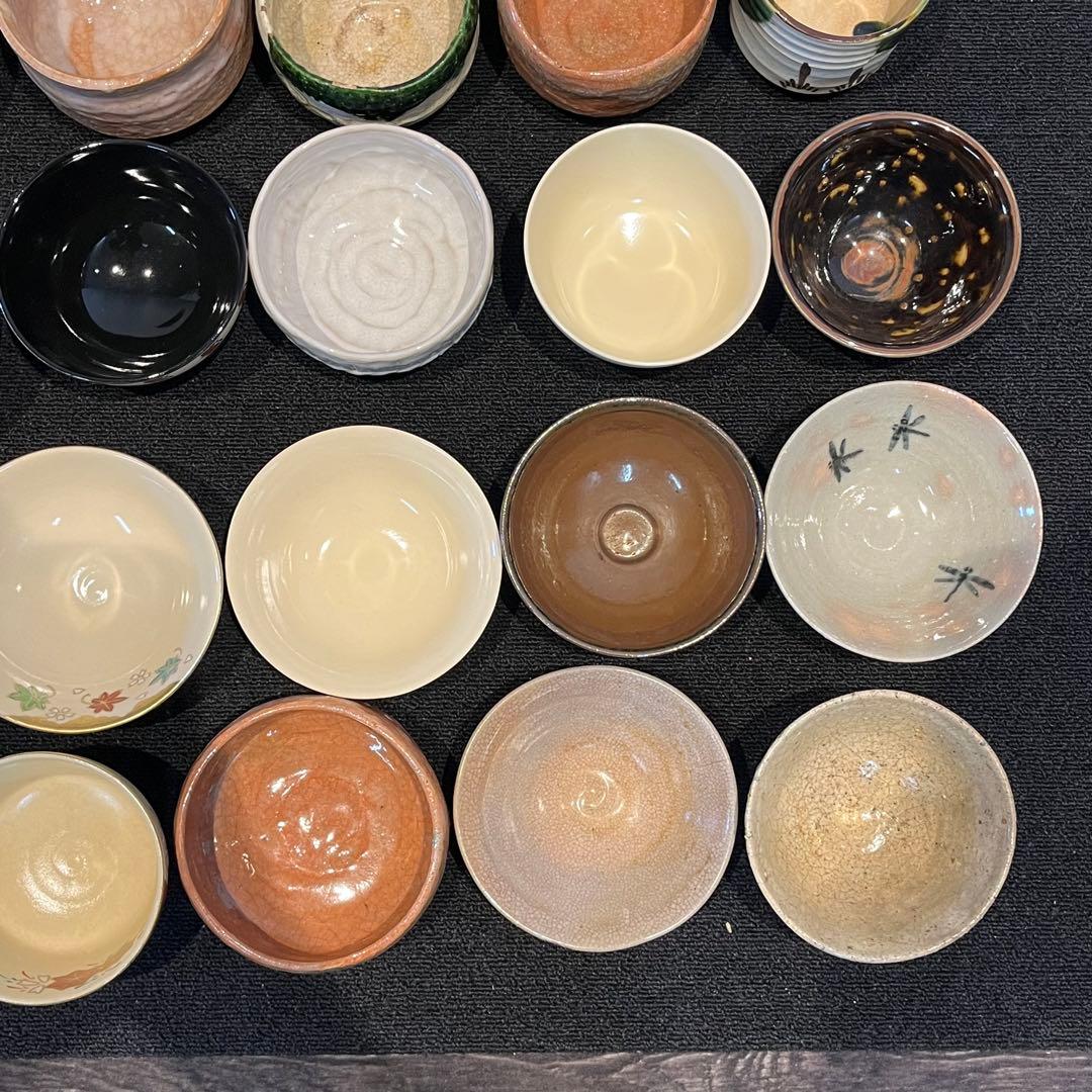 茶碗 抹茶碗 まとめて 34点 茶道具 箱無し 陶器 京焼 いろいろ 時代物