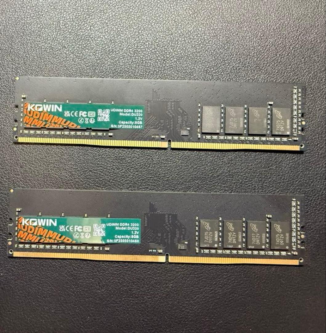 KOWIN メモリ DDR4 3200 8GB×2 16GB セット　動作確認済