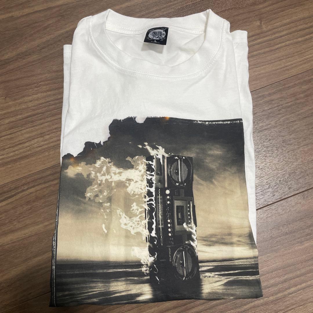 B'z ブームボックスデザイン Tシャツ ホワイト