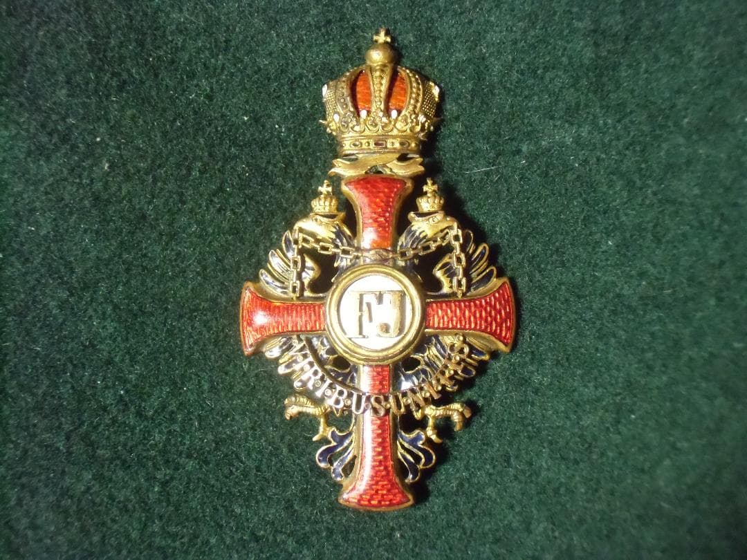 Ａ帝政オーストリア軍＊１９１６年＊将校用フランツ・ヨーゼフ勲章＊胸章（実物）