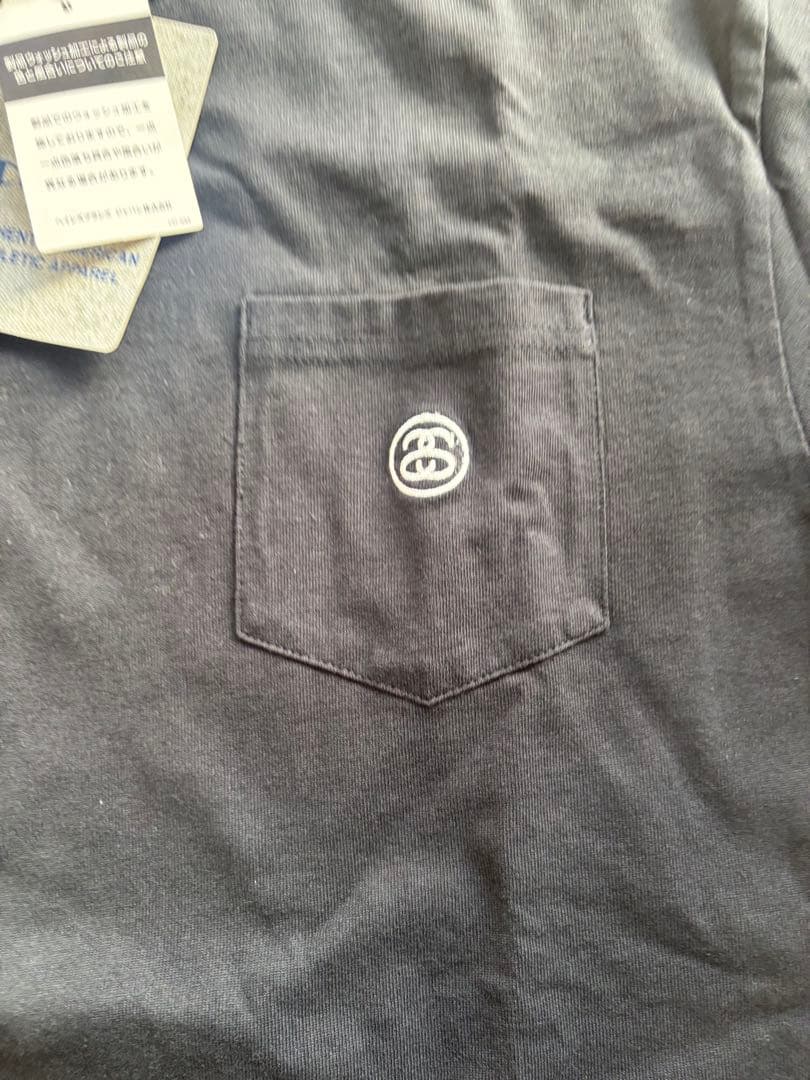 STUSSY × Champion ポケットT 黒 XL 新品 タグ付
