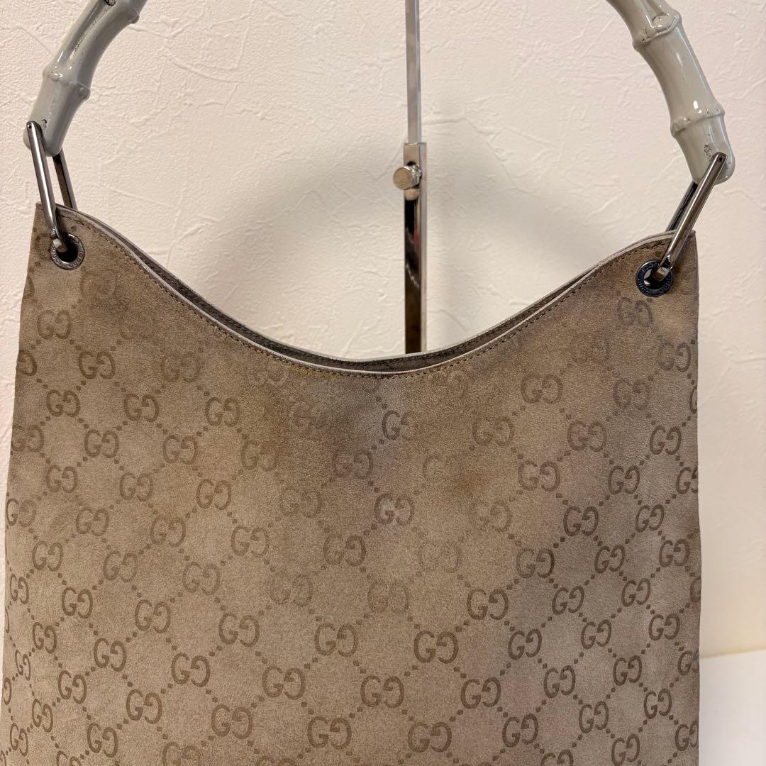 Gucci グッチ バンブー GGキャンバス ショルダーバッグ
