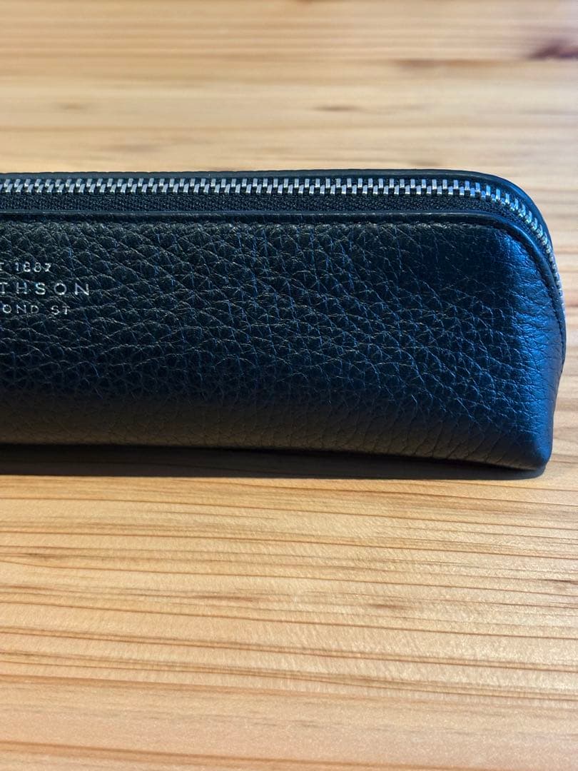 【美品】SMYTHSON/スマイソン/ペンケース/レザー/ブラック