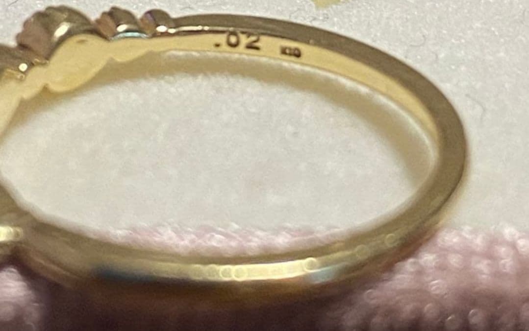 ラストセールagete/アガット ミル打 パールリング10k