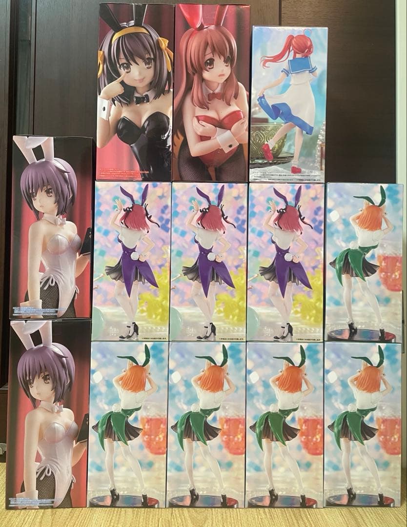 五等分の花嫁・涼宮ハルヒの憂鬱フィギュアまとめ売り13個