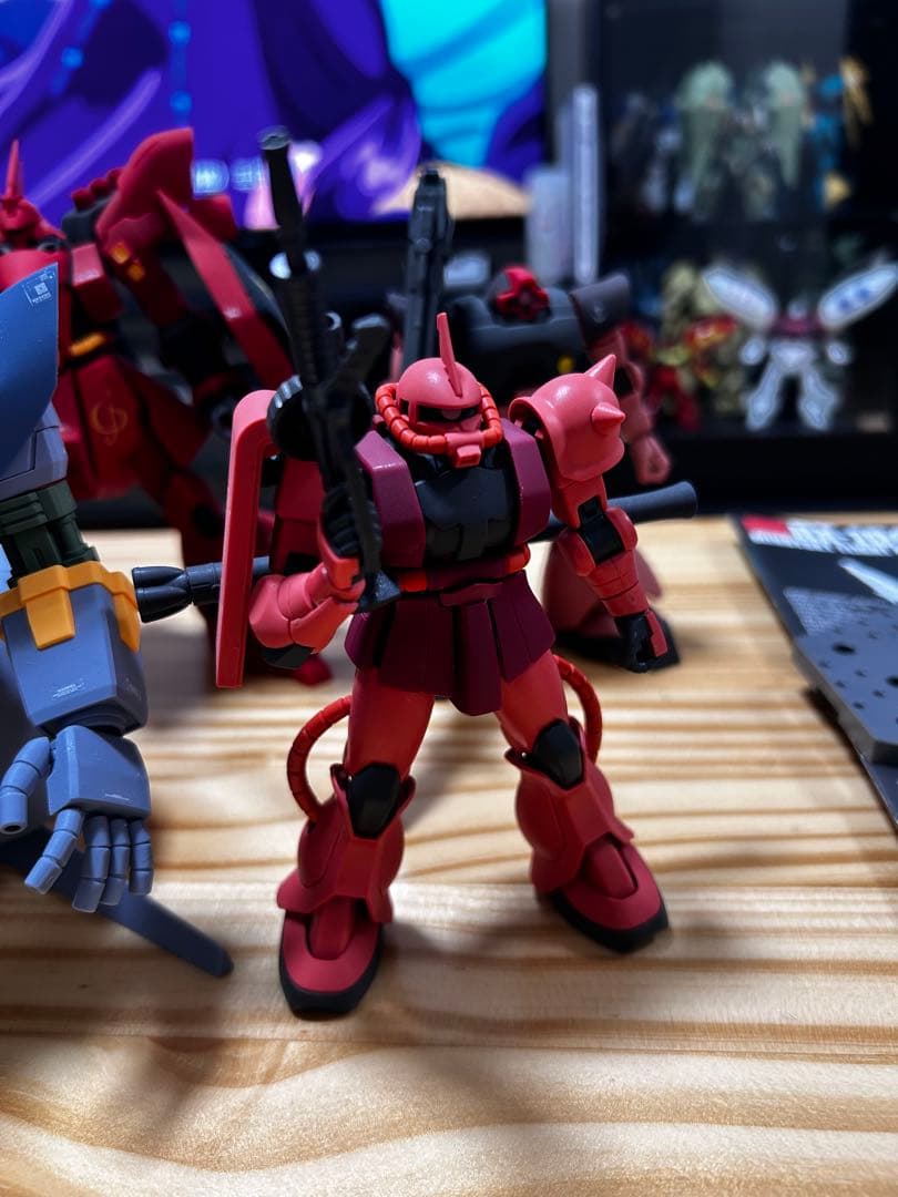 HGUCシャア専用6機セット　ザク　サザビー　ジオング　ズゴック　ドム　ゲルググ