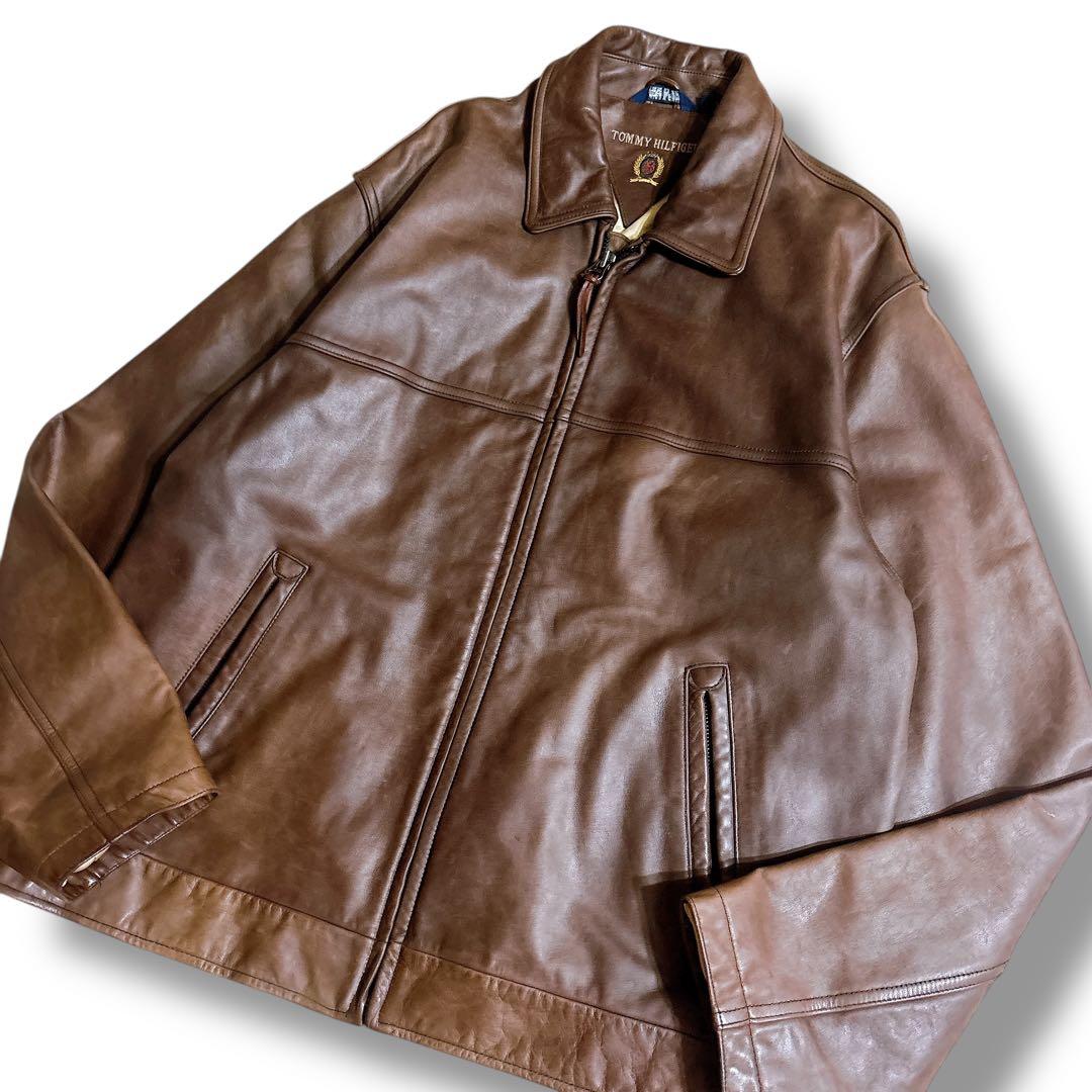 希少 オールド   レザージャケット スイングトップ