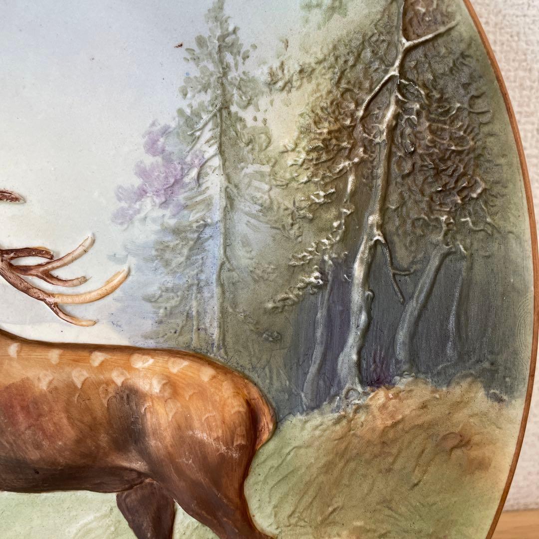 ＊モールド＊ヘラジカ＊１９１１年＊米国輸出・２７cm・オールドノリタケ・