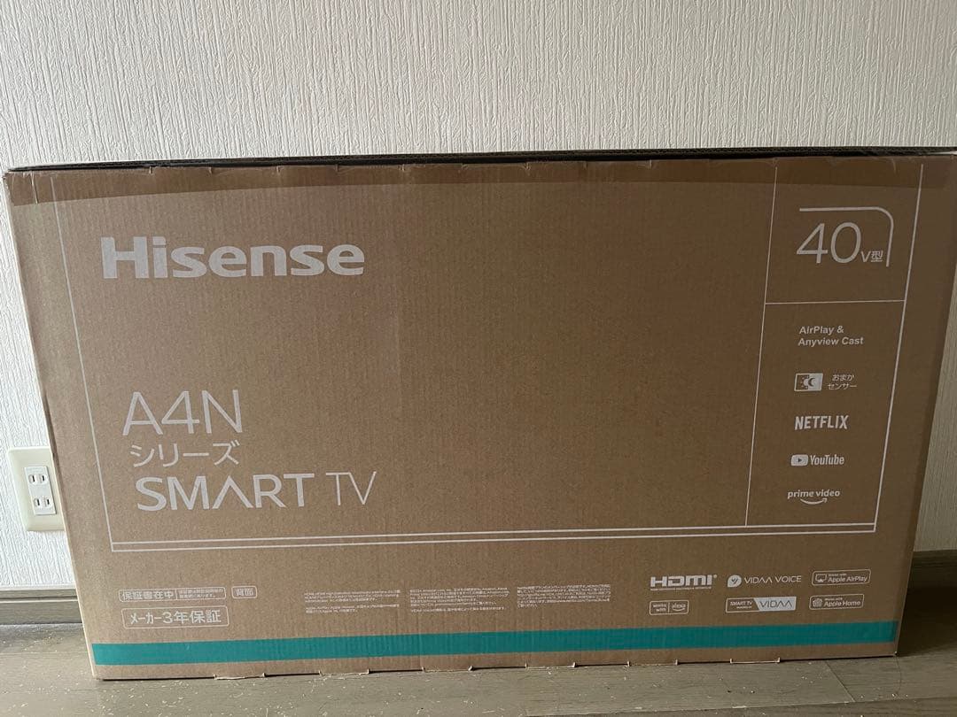 [みや様] Hisense A4Nシリーズ SMART TV 40V型