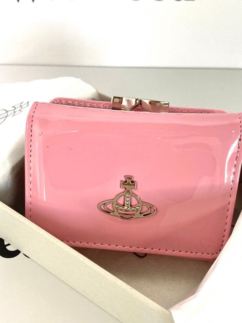 Vivienne Westwood ヴィヴィアン 三つ折財布·ピンク