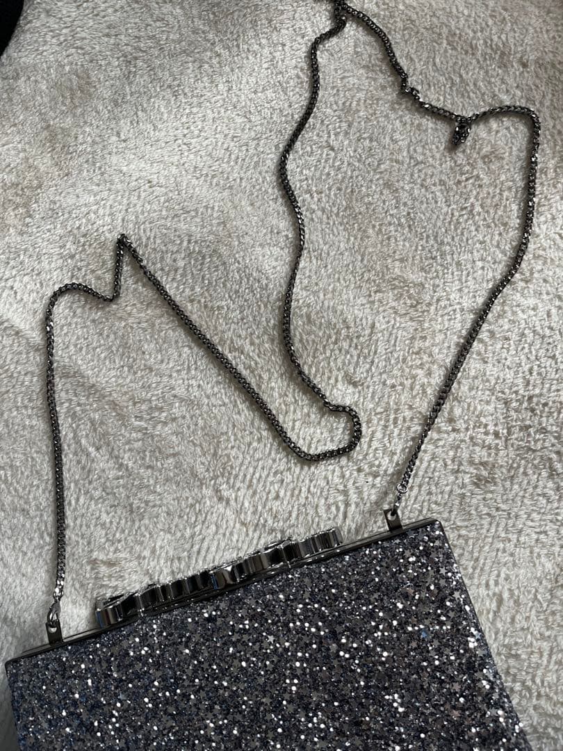 Jimmy Choo グリッター クラッチバッグ