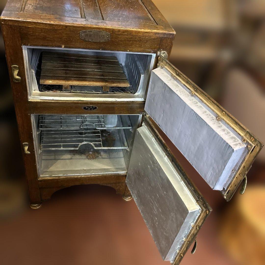 戦前　にびき冷蔵庫　チェスト　什器