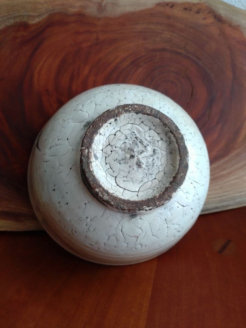 【最上級】中里重利　唐津粉引茶盌　三好茶碗