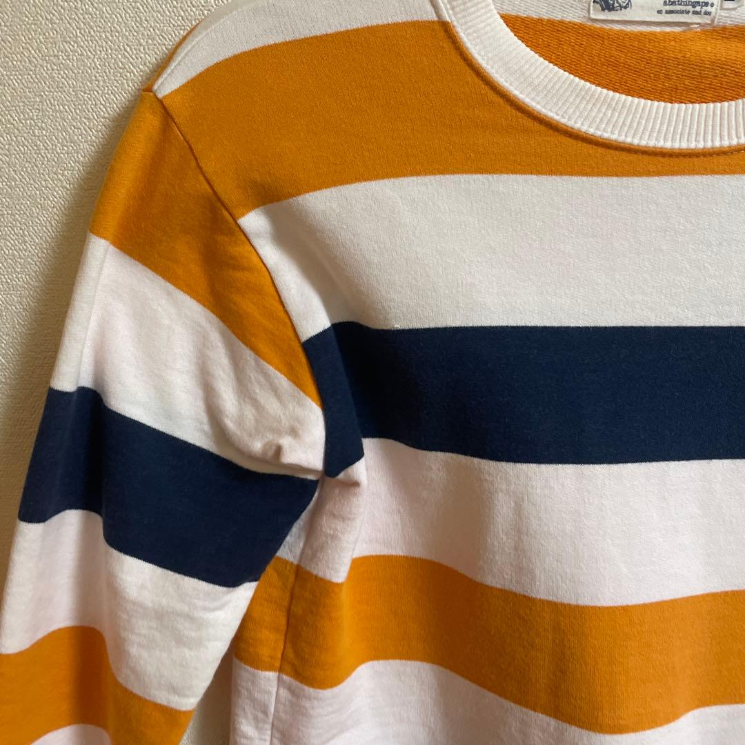 美品　A BATHING APE ボーダー　ロンT 90s 日本製　S Mサイズ