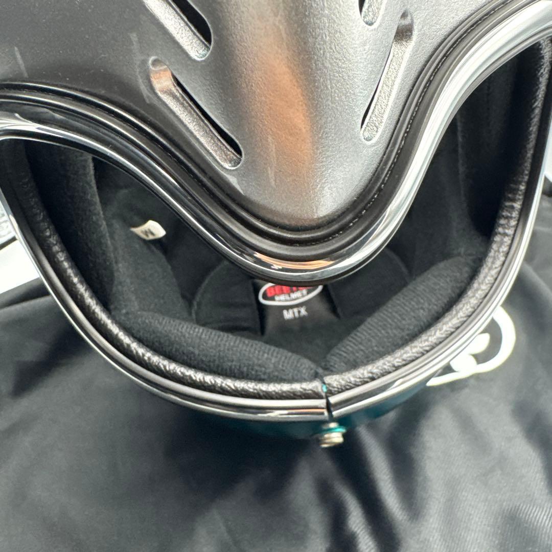 BEETLE ジェットヘルメット グリーン/シルバー