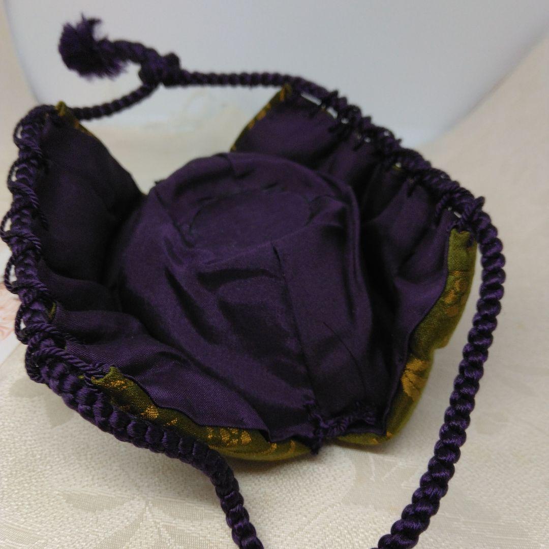 唐物中興名物 模 木下丸壺茶入 仕覆 笹づる緞子 本歌写 共箱 茶道具