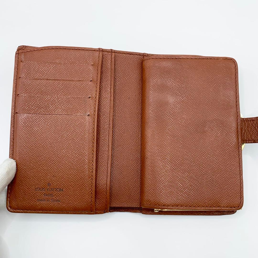 【極美品】ルイ ヴィトン ヴィエノワ がま口 モノグラム 折り財布 V1