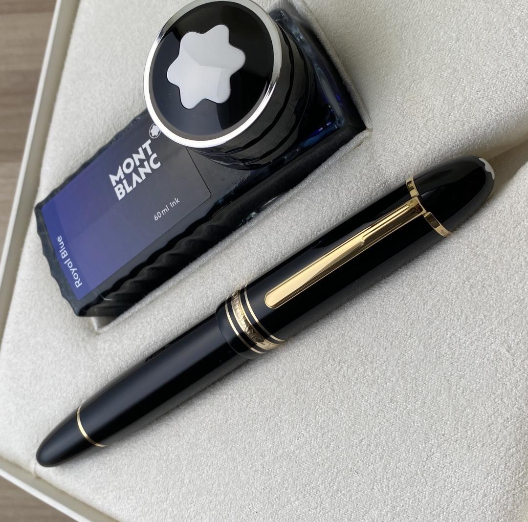 現行品 新品同様 モンブラン 149 18K 極細字 Au750 万年筆 付属品