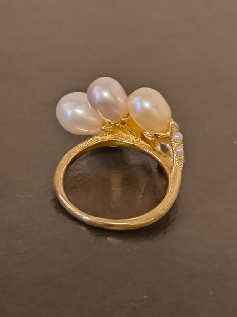 碌山 ROKUZAN ロクザン シルバー925 パール　ヴィンテージ　リング