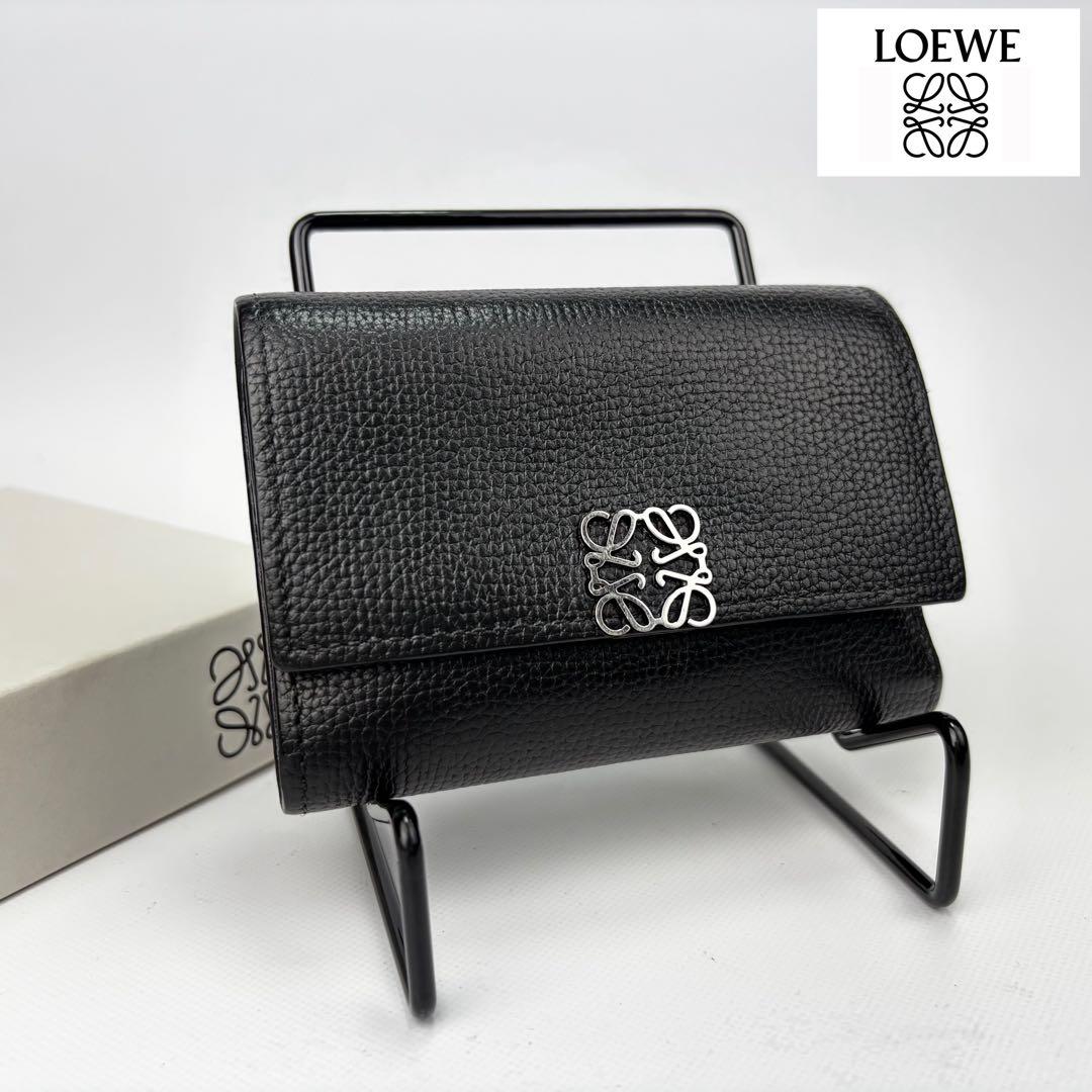 LOEWE ロエベ　アナグラム　バーティカルウォレット　三つ折り財布