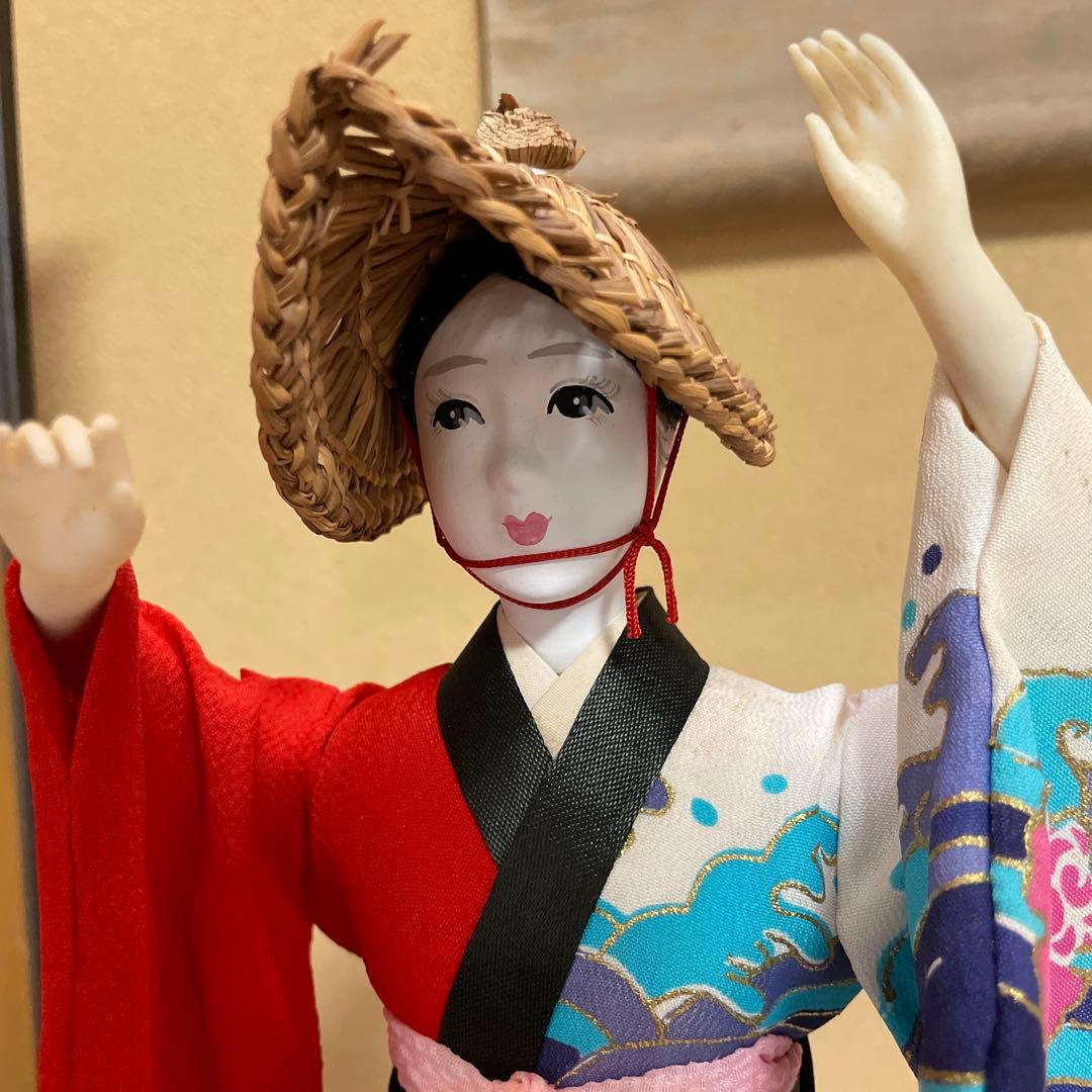 阿波踊り 人形 郷土人形 伝統工芸 台座付き