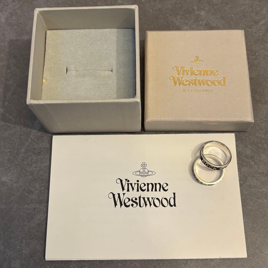 ヴィヴィアンウエストウッド カップルリング 指輪 LET IT ROCK 2連